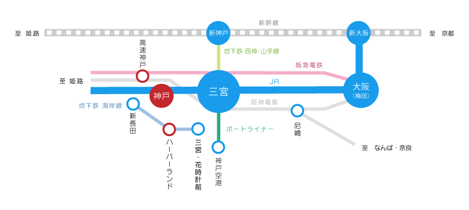 周辺路線図
