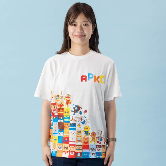 ブロックラボ柄半袖Tシャツ 大人｜グッズ＆サービス｜神戸アンパンマン