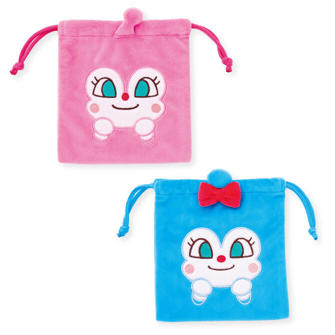 新品】アンパンマン☆お着替え巾着☆ドキン＆コキン(ピンク)体操