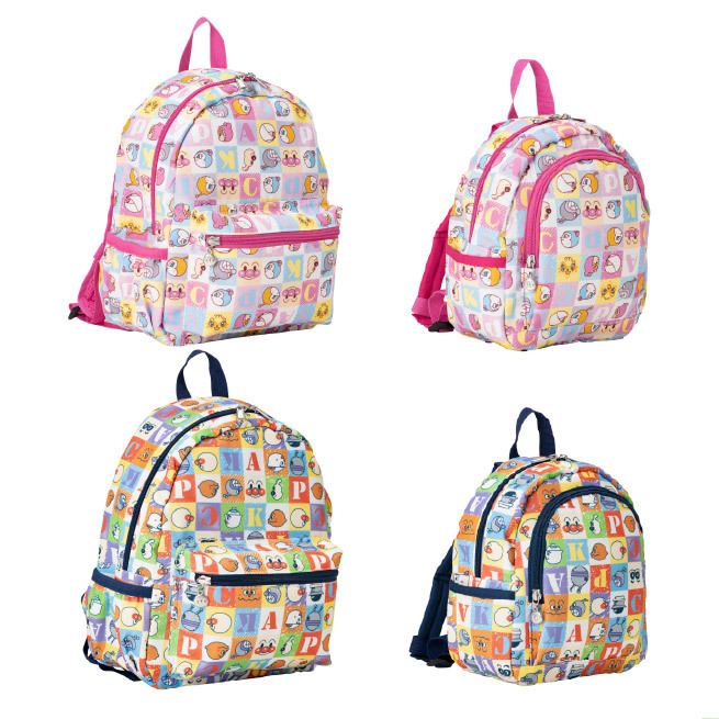 ブロック総柄リュック